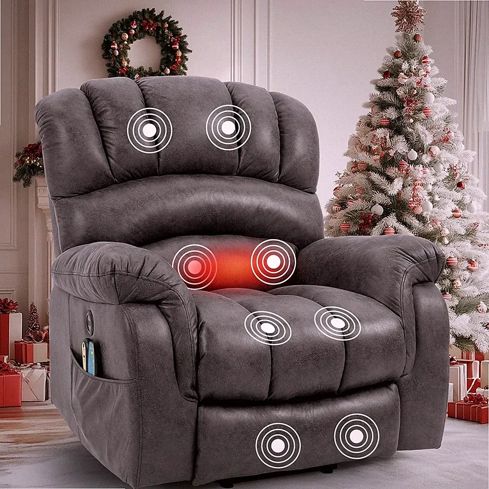 Large Electric Power Lift Recliner Massage Chair w/Extended Footrest for Elderly